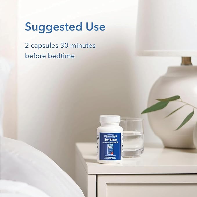 Allergy Research Group Zen Sleep Supplement P5P, 5-HTP, 5-HTP, GABA, 60 Count