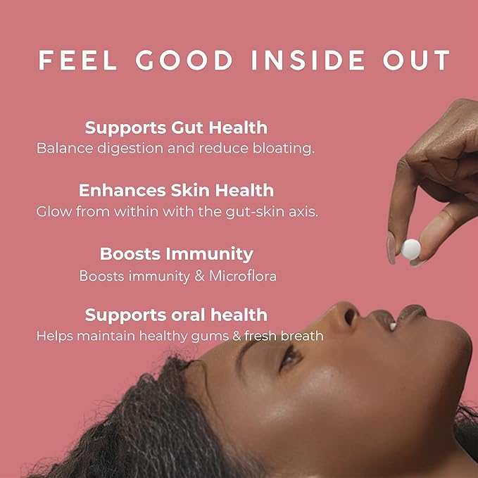 NOOZ Probiotic Mints - Gut & Oral Health Support - Chocolate & Mint | Boosts Immunity & Digestion, Freshens Breath - Sugar-Free, No Aspartame - Daily Wellness Support for Busy Lives, 25 Mints