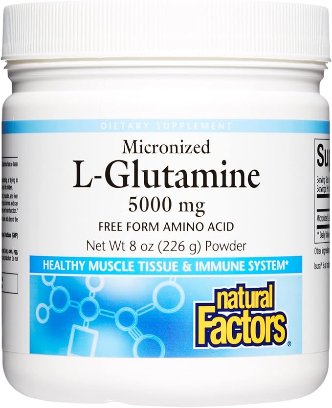 Natural Factors, Micronized L-Glutamine Drink Mix 5000 mg, 8 Oz