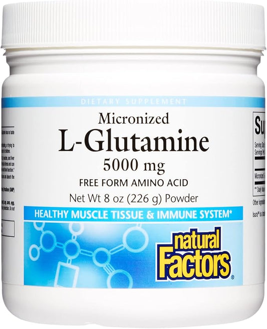 Natural Factors, Micronized L-Glutamine Drink Mix 5000 mg, 8 Oz