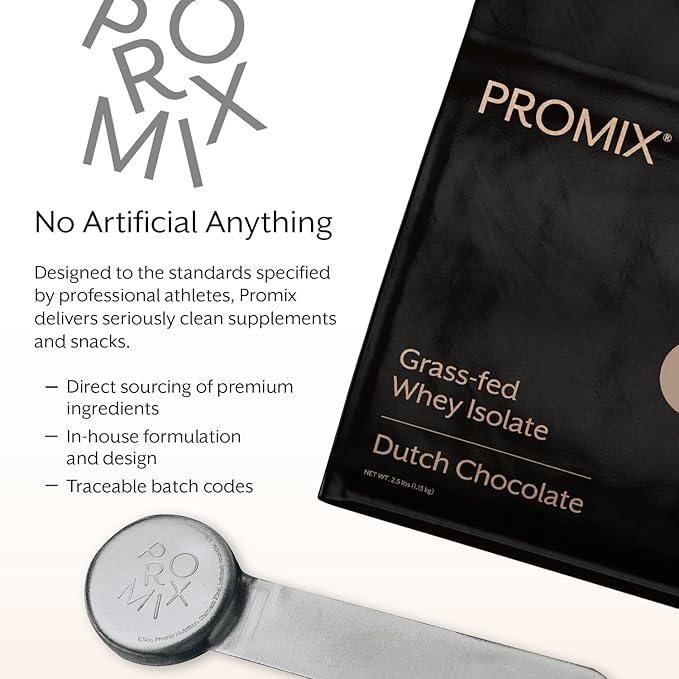 Promix Whey Protein Isolate Powder, Chocolate 2.5lb - 100% All