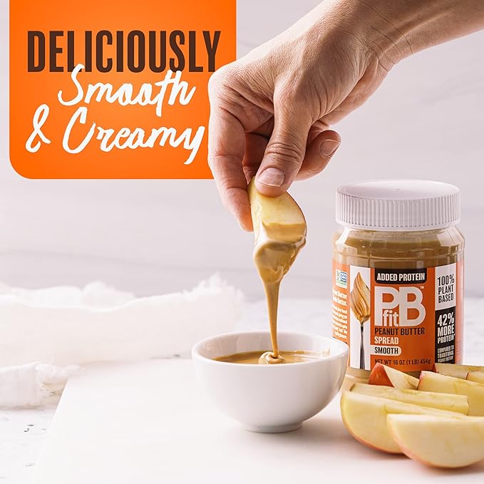 PBfit Peanut Butter, Protein-Packed Spread, Peanut 16 Oz 2)