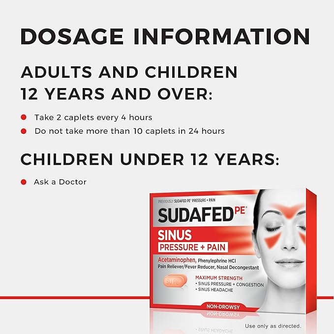 Sudafed PE Sinus Pressure + Pain 24 ct; 1