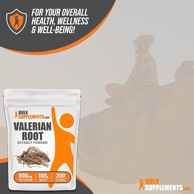 BulkSupplements.com Valerian Root Extract Powder 500mg per 100g (3.5 (3.5 oz), 1