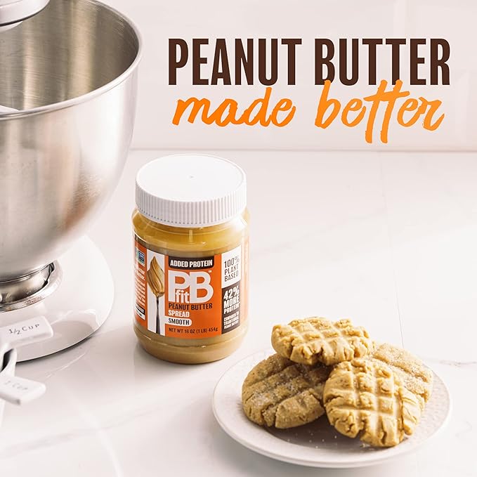 PBfit Peanut Butter, Protein-Packed Spread, Peanut 16 Oz 2)