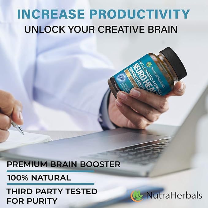 Brain Booster Supplement -"90 Day Supply"-