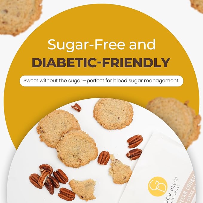 Good Dee's Butter Pecan Cookie Mix I Keto Baking Mix I Sugar Free, Diary Free, Gluten Free, Soy Free, Low Carb Cookie Mix I Diabetic and Atkins Friendly - 2g Net Carbs