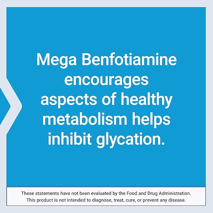 Life Extension Mega Benfotiamine, 250 mg, B1, high 120 capsules