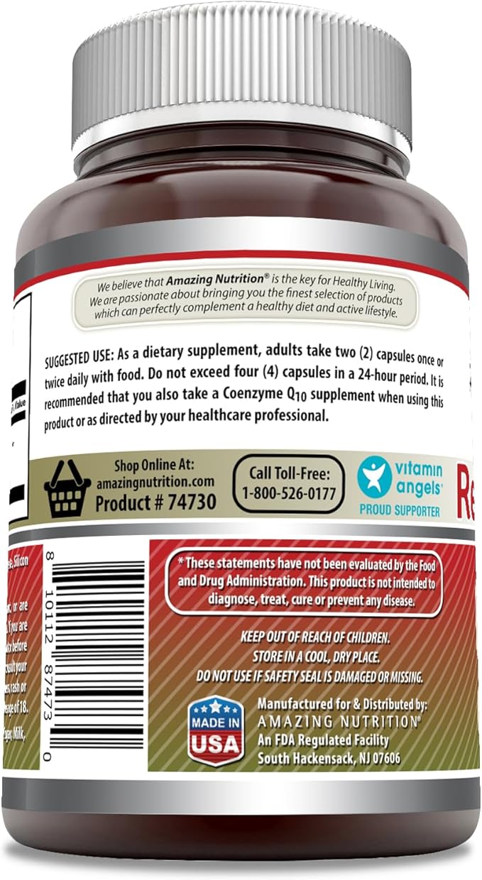 Amazing Formulas Red Yeast Rice 1200mg (180 Count)