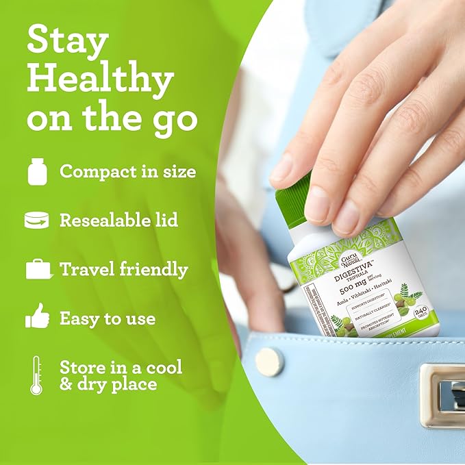 GuruNanda Digestiva Triphala (240 Tablets) & (2 Fl