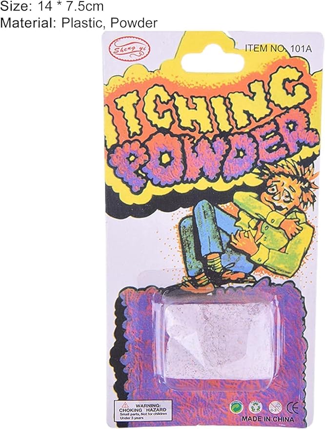 2Pcs Helpful Funny Itching Powder Safe 14cm and 7.5cm Easy