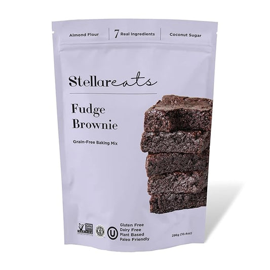 Stellar Eats Fudge Brownie Baking Mix, 10.4 oz, 1 Pack - Grain Free, Gluten Free, Dairy Free, Plant Based, Paleo Friendly
