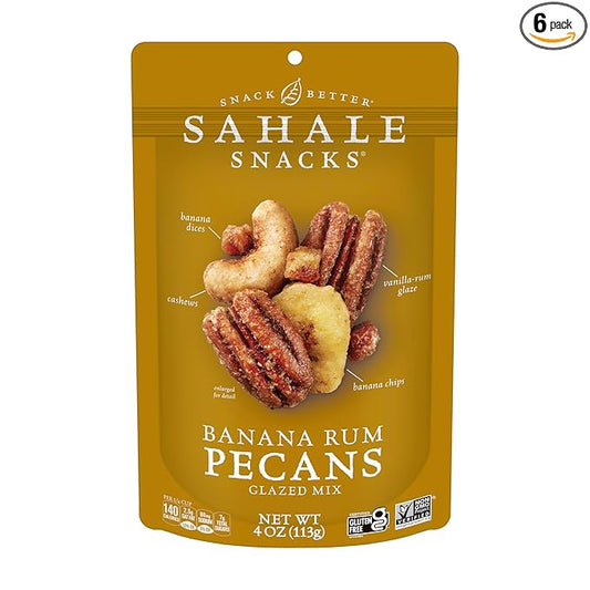 Sahale Snacks Glazed Mix, Banana Rum 24 Ounce
