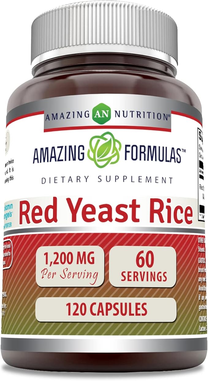 Amazing Formulas Red Yeast Rice 1200mg 120 Capsules