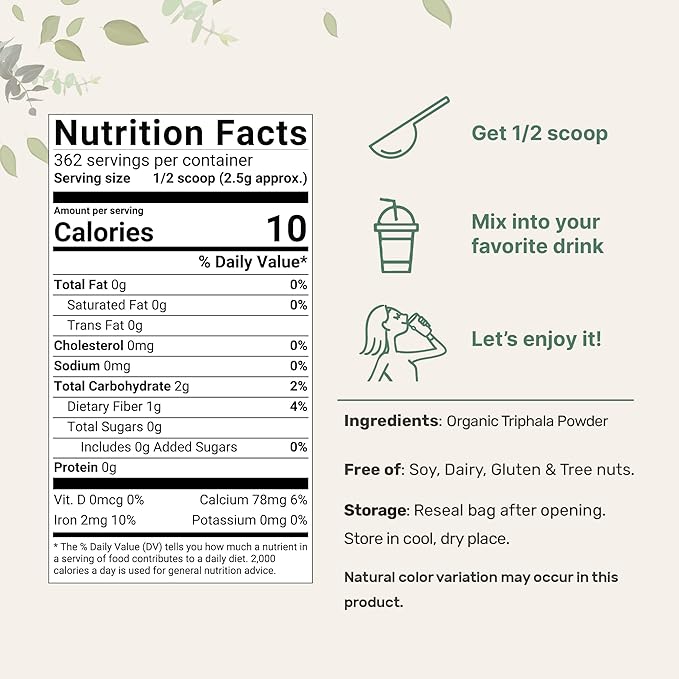 Micro Ingredients Organic Triphala Powder, 2