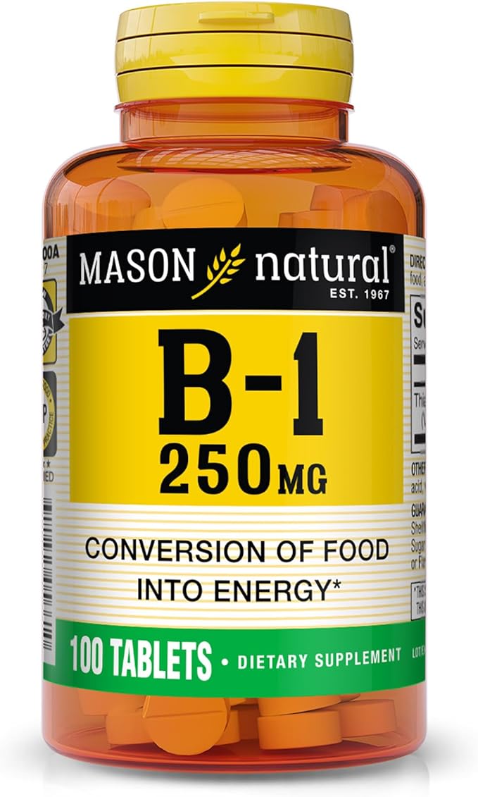 MASON NATURAL, Vitamin B-1 Thiamine Tablets, 250 Mg, 100-Count Bottle,