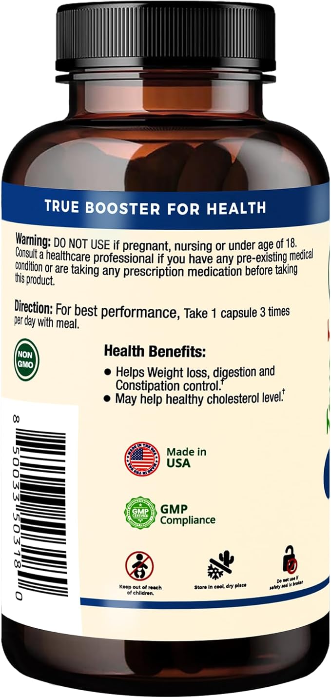 Natural Fiber Blend Supplement 750mg Organic