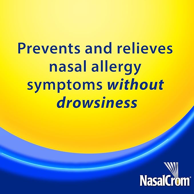 NasalCrom Nasal Spray Allergy Symptom Controller | 200 Sprays | .88 FL OZ (2 Pack)