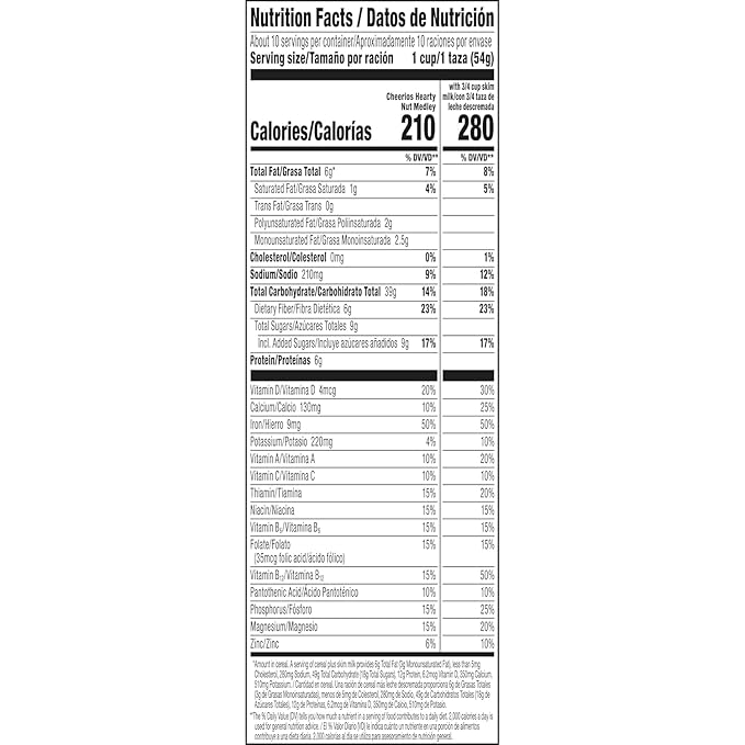 Cheerios Hearty Nut Medley Breakfast Cereal, 20 oz