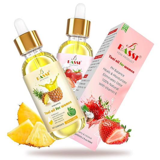 Natural Yoni Oil for Women Organic 4 Fl (2 x 2 Fl 2 PCS