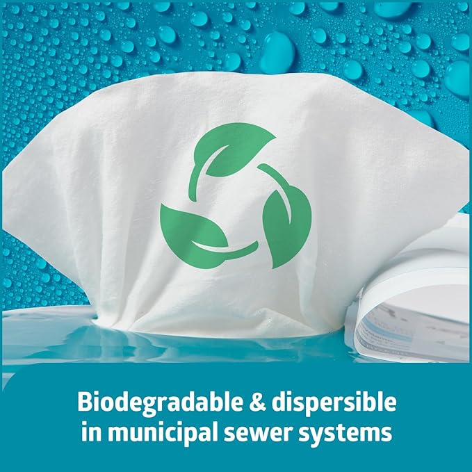 Medline ReadyFlush Select Dispersible Cleansing Cloths, 1 Pack