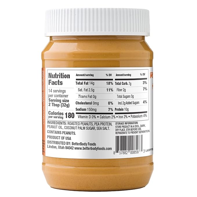 PBfit Peanut Butter: 10g Plant Based 16oz