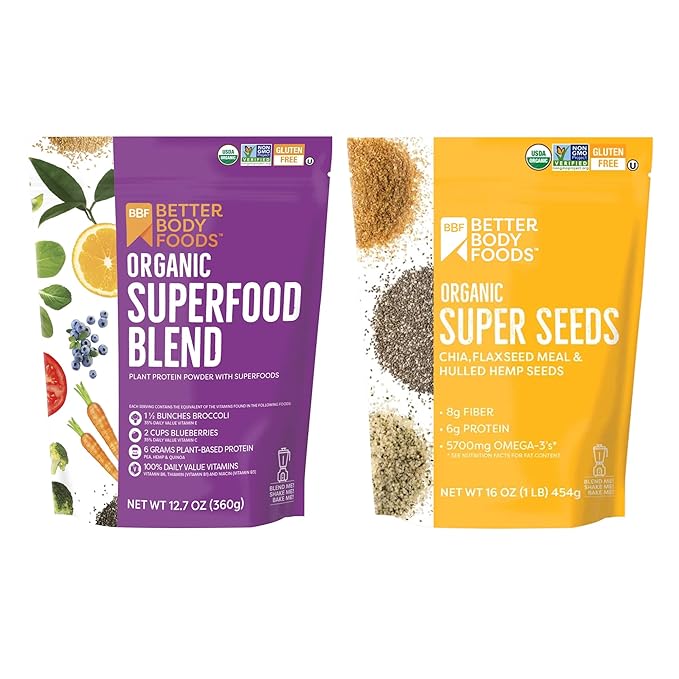 BetterBody Foods Organic Superfood Powder, 12.7 16 oz