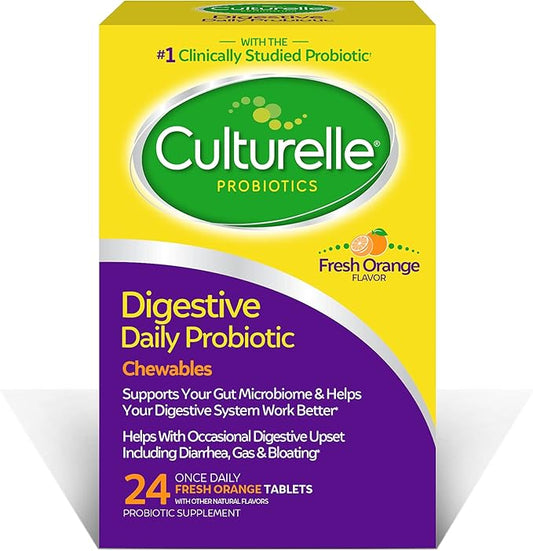 Culturelle Digestive Health Daily Probiotic Chewables, 10 Billion 24 Count