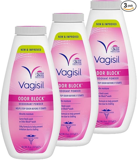 Vagisil Odor Block Deodorant Powder 8 Ounce 3)