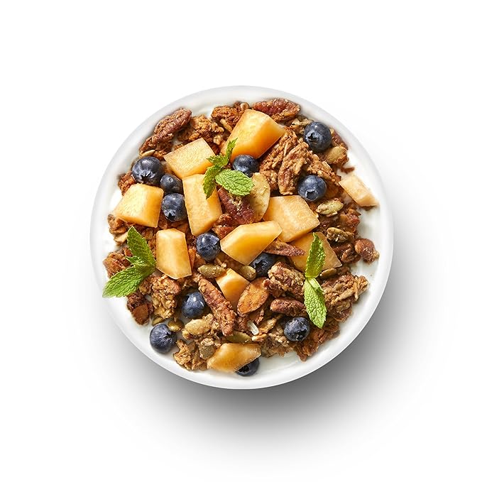 TGB Blueberry Granola Cereal, Keto Friendly Snack, No Added Sugar, Gluten Free, High Fiber, 8oz Resealable Bag (Pack of 1)