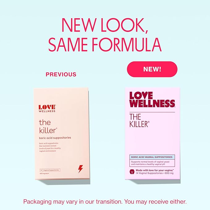 Love Wellness Boric Acid Suppositories