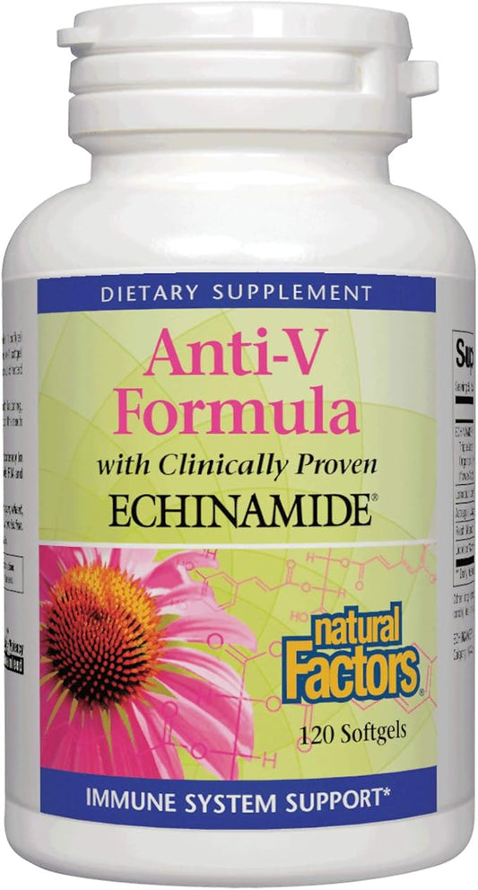 Natural Factors, Anti-V Formula, Echinacea Supplement 120 Softgels