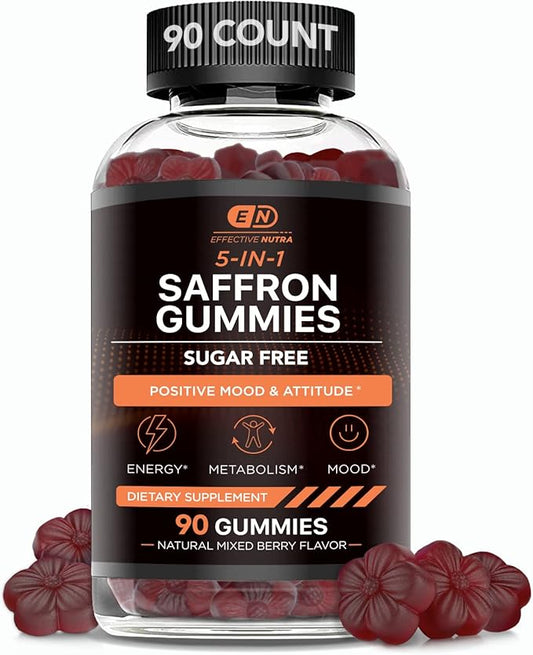 Saffron Gummies - Sugar Free Saffron D2, Passion (90ct)