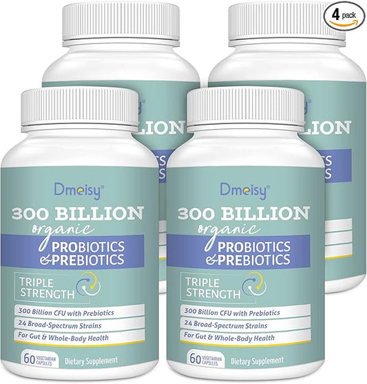 Probiotics for Women and Men, 300 24 Strains 15 Organic 240 Capsules