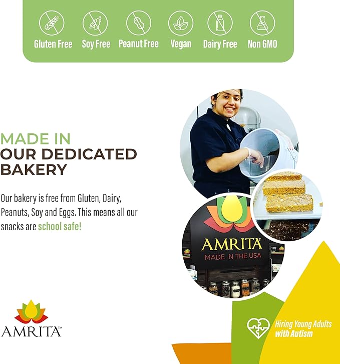 AMRITA Chocolate Maca Vegan Protein Bars 15g Plant