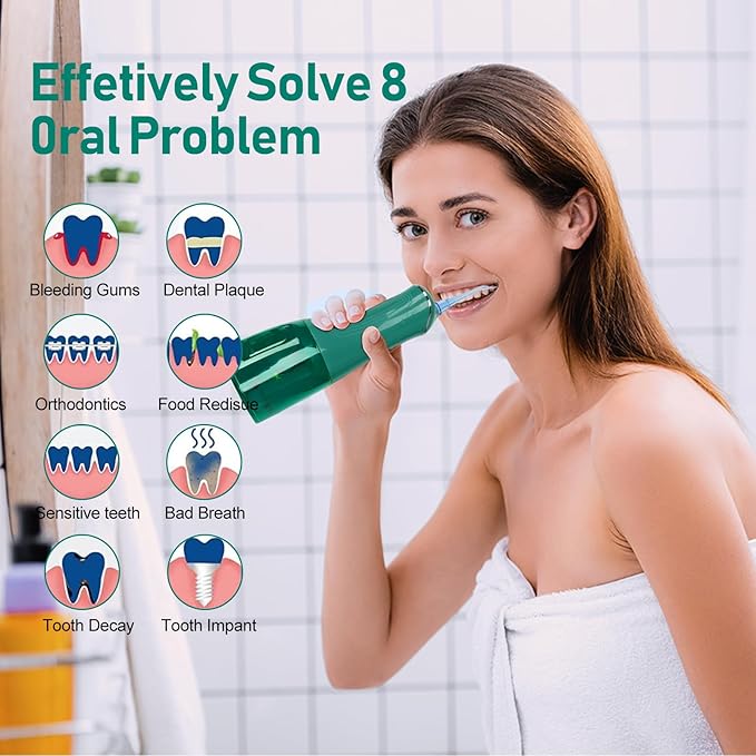 Water Dental flosser for Teeth Cleaning 4 Modes 6 Tips 7 Waterproof