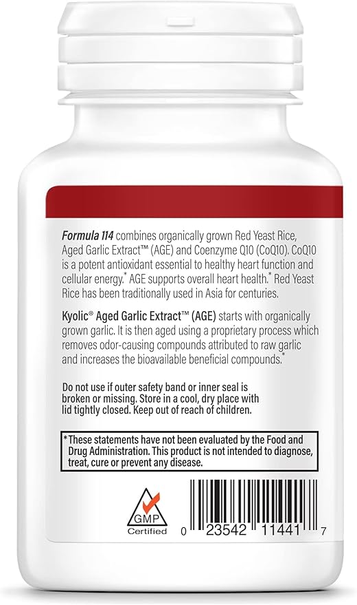 Kyolic Aged Garlic Extract Formula 114, Coq10, 75 75 Capsules