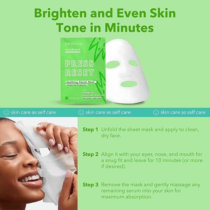 Patchology Aloe Vera Face Mask B5 and (4 Ct)