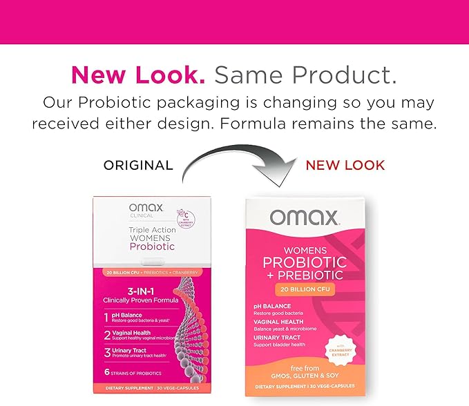 Omax Health Prebiotics and Probiotics Complex