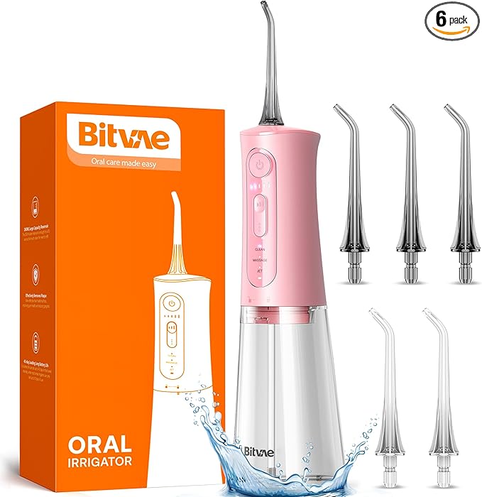 Bitvae Water Dental Flosser Teeth Picks, IPX7 Waterproof