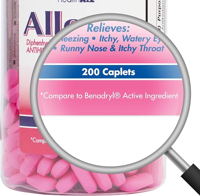 HealthA2Z® Allergy Relief 25mg | (200 Caplets 1))