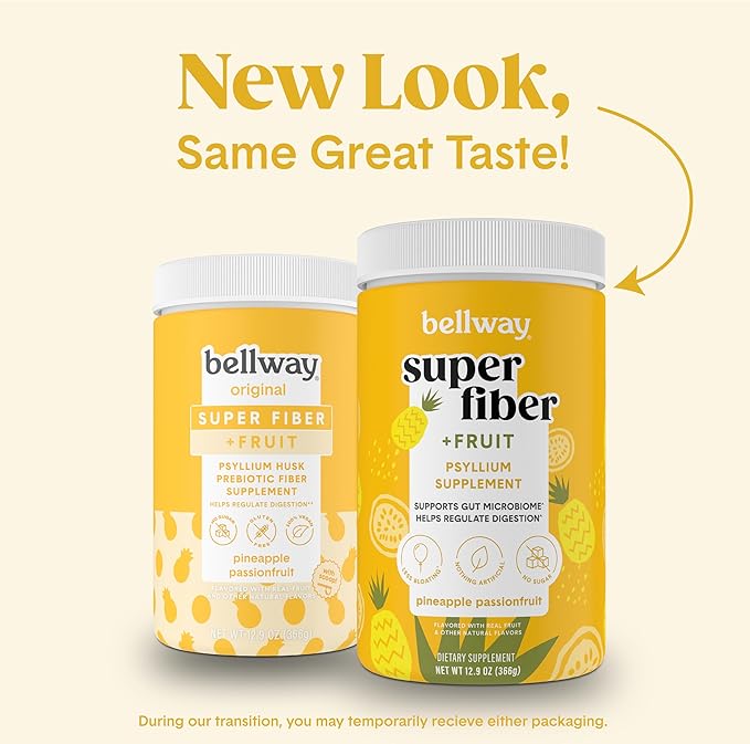 Bellway Super Fiber Powder + Fruit (3 Pack), (150 Servings)