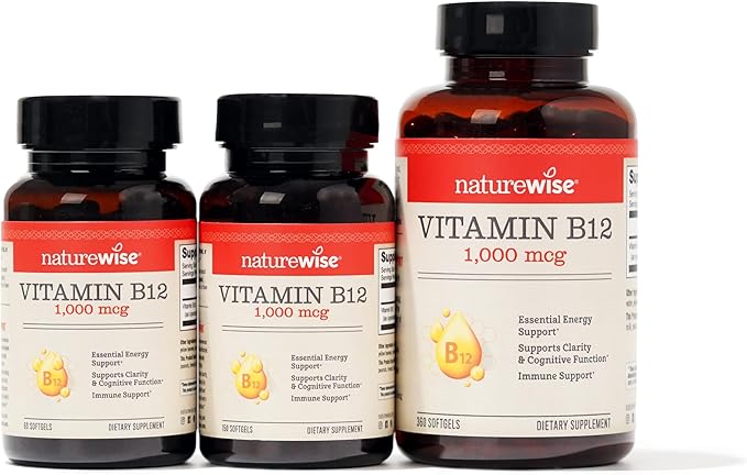 NatureWise Vitamin B12 1000 mcg 150 D3 1000iu 1000iu 360 360 Count