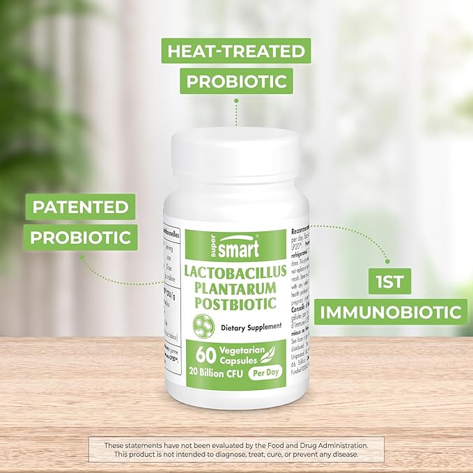 Supersmart - Lactobacillus Plantarum PostBiotic 20 (Immuno-LP20) - 60 Vegetarian