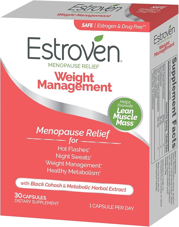Estroven Weight Management for Menopause Relief 30 Ct.