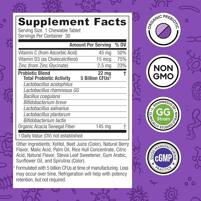 Physician's CHOICE Kids Probiotic- 7 Strains, 30 Count 3)