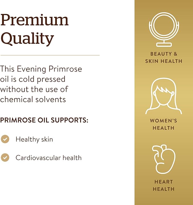 Solgar Evening Primrose Oil 1300 mg, 60 Softgels 60 Servings