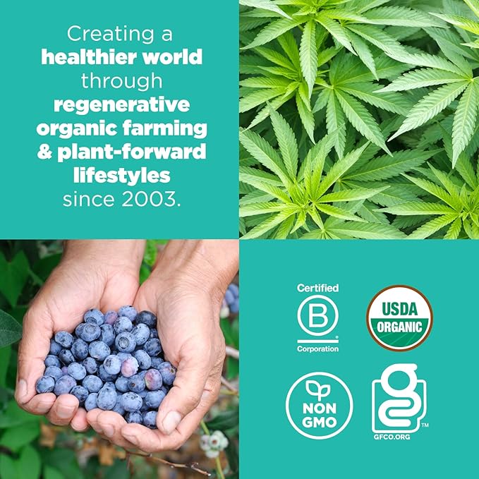 Navitas Organics Superfood Power Snacks, Blueberry Hemp, 16 oz. Bag, 23 Servings — Organic, Non-GMO, Gluten-Free (Pack of 1)