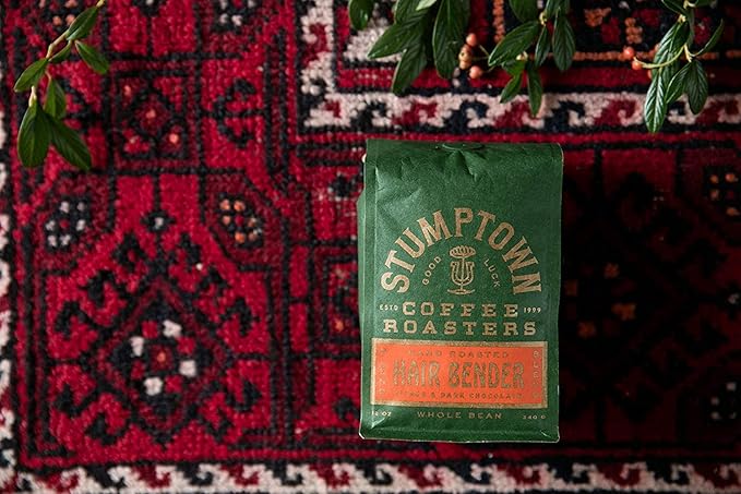 Stumptown Coffee Roasters, Medium Roast Whole Bean Coffee - Hair Bender 12 Ounce Bag with Flavor Notes of Citrus and Dark Chocolate (Pack of 3)