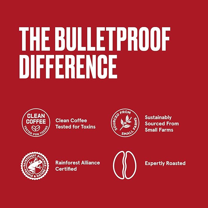Bulletproof The Mentalist Medium-Dark Roast Whole Bean Coffee, 12 Ounces (Pack of 3), 100% Arabica Coffee Sourced from Central and South America